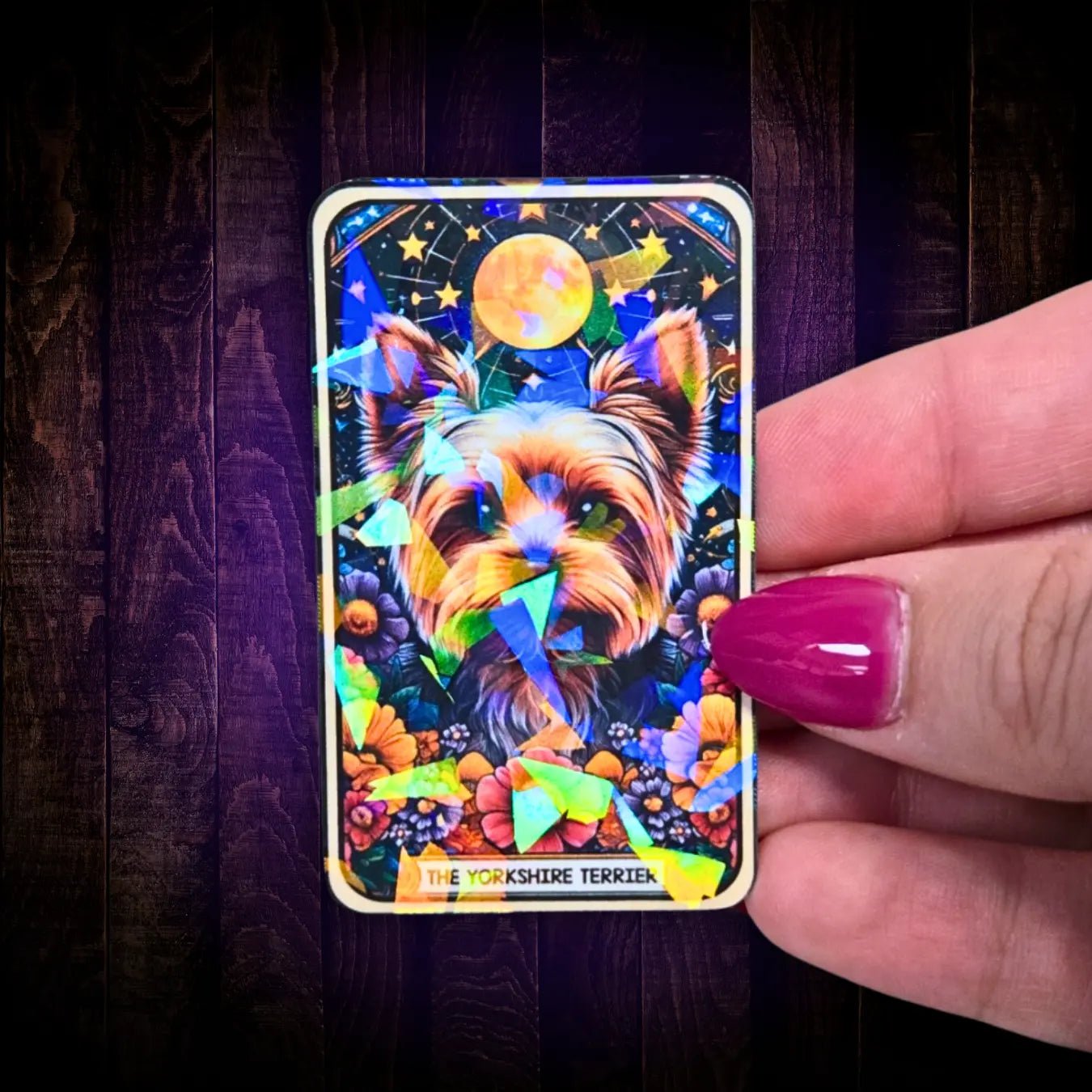 The Yorkshire Terrier - Sticker - Holographic Sticker | The TabbyLoaf