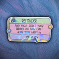 They Might Affect Your Feelings, But They Can’t Alter Your Worth - Sticker - Holographic Sticker | The TabbyLoaf