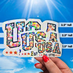 USA Est. 1776 - Sticker - Holographic Sticker | The TabbyLoaf