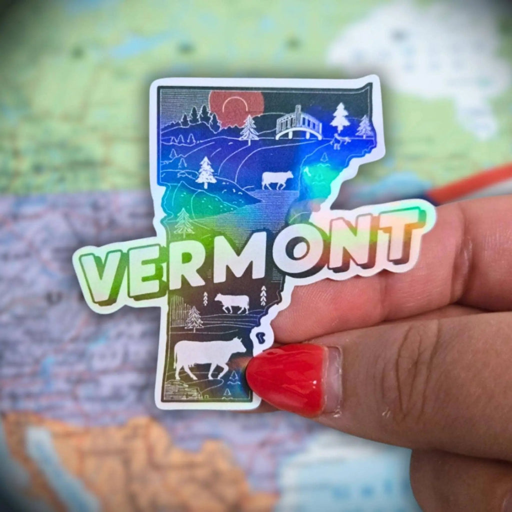 Vermont - Sticker - Holographic Sticker | The TabbyLoaf