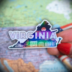 Virginia - Sticker - Holographic Sticker | The TabbyLoaf