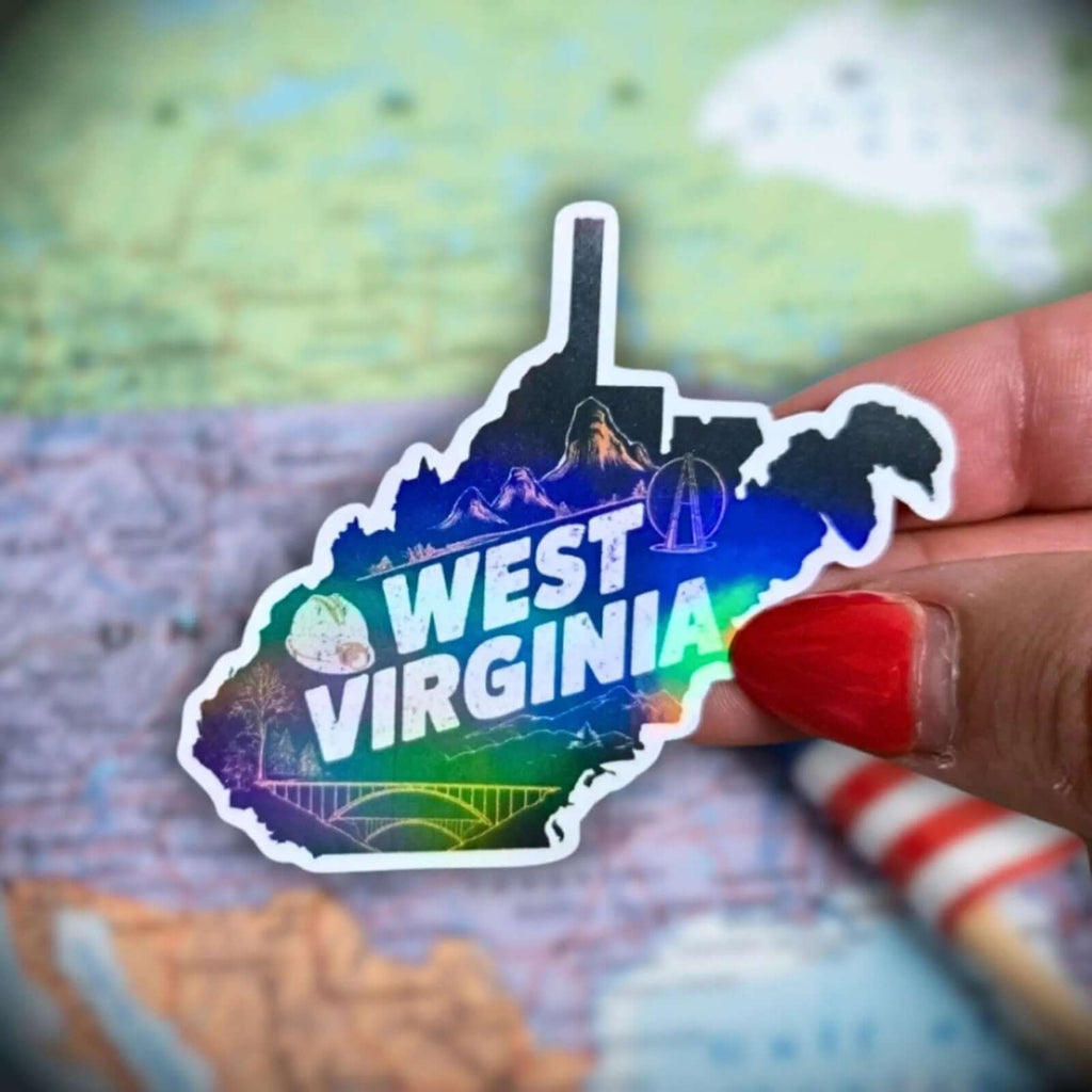 West Virginia - Sticker - Holographic Sticker | The TabbyLoaf