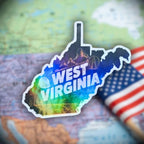West Virginia - Sticker - Holographic Sticker | The TabbyLoaf