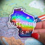 Wisconsin - Sticker - Holographic Sticker | The TabbyLoaf
